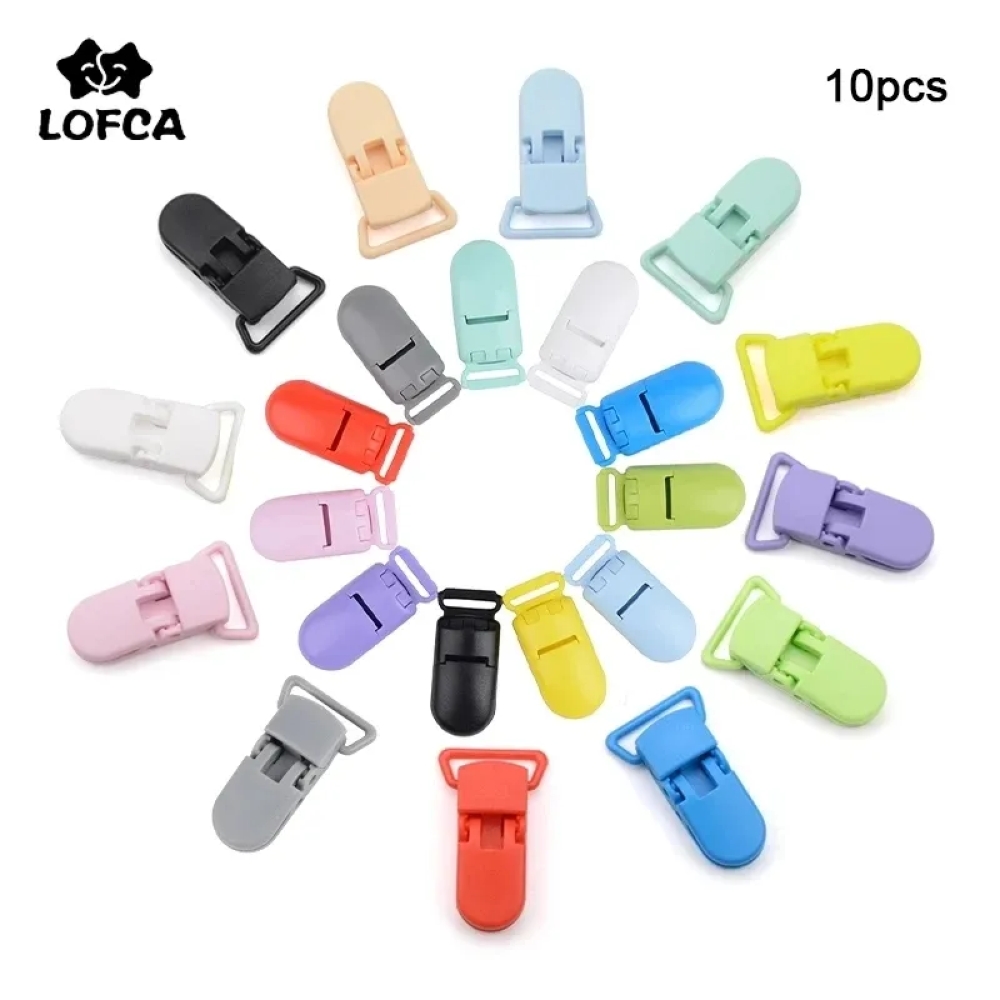 Baby Food Pacifier - LOFCA 10 Stück Baby-Schnuller-Clips, 15/20 mm,