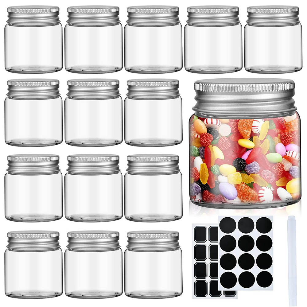 Baby Food Jars Glass - 2 Unzen Mini-Einmachgläser, breite Öffnung, Klarglasgläser