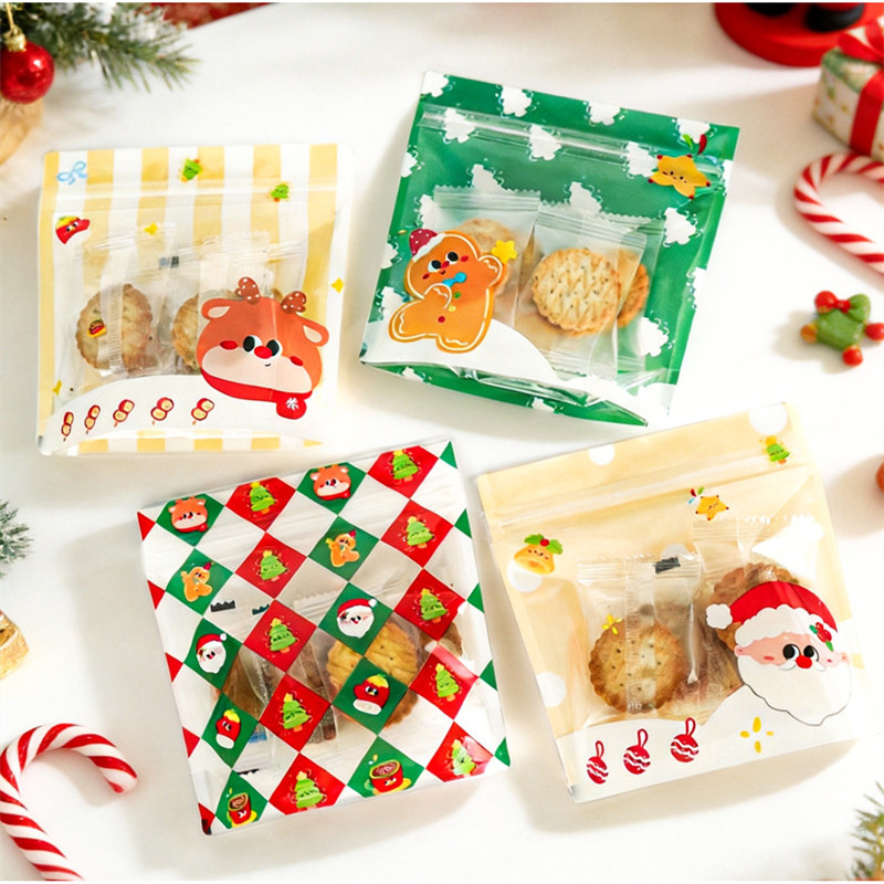 Baby Food Pouches Reusable - Lebensmittelechte Weihnachtsgeschenktüten, wiederverwendbare Ziplock-Beutel für Süßigkeiten