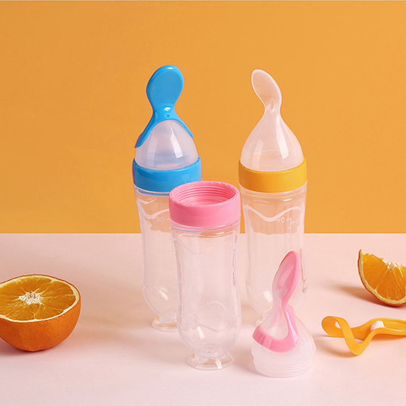 Baby Food Guide - Quetschen Fütterung Flasche Silikon Neugeborenen Baby