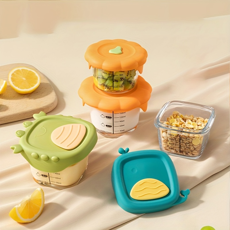 Baby Food Jars Glass - 120/180 ml Babynahrungsbehälter aus Glas mit