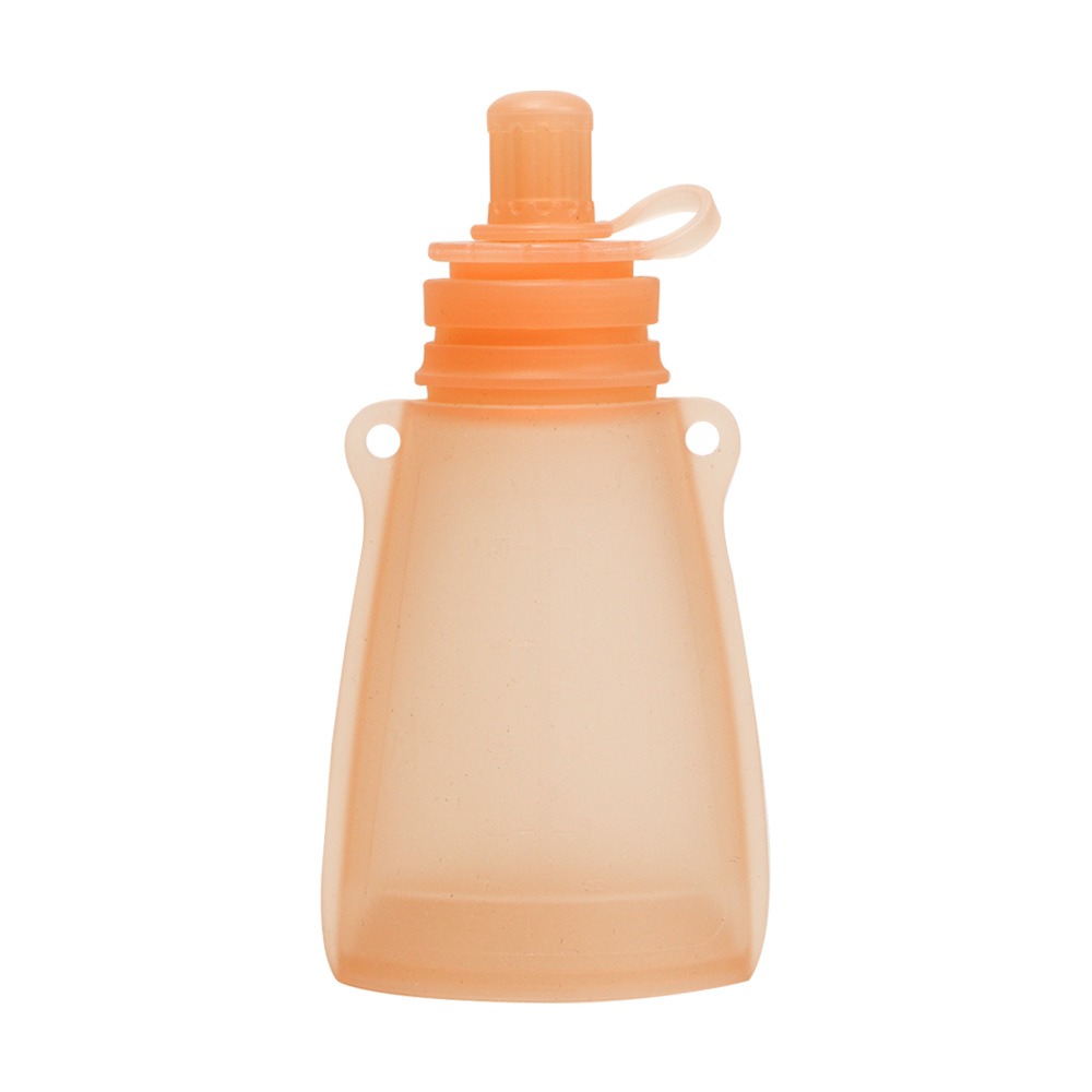 Baby Food Pouches Reusable - BPA-freier Silikon-Babynahrungsbeutel, wiederverwendbar, auslaufsicher, Aufbewahrungsbeutel für