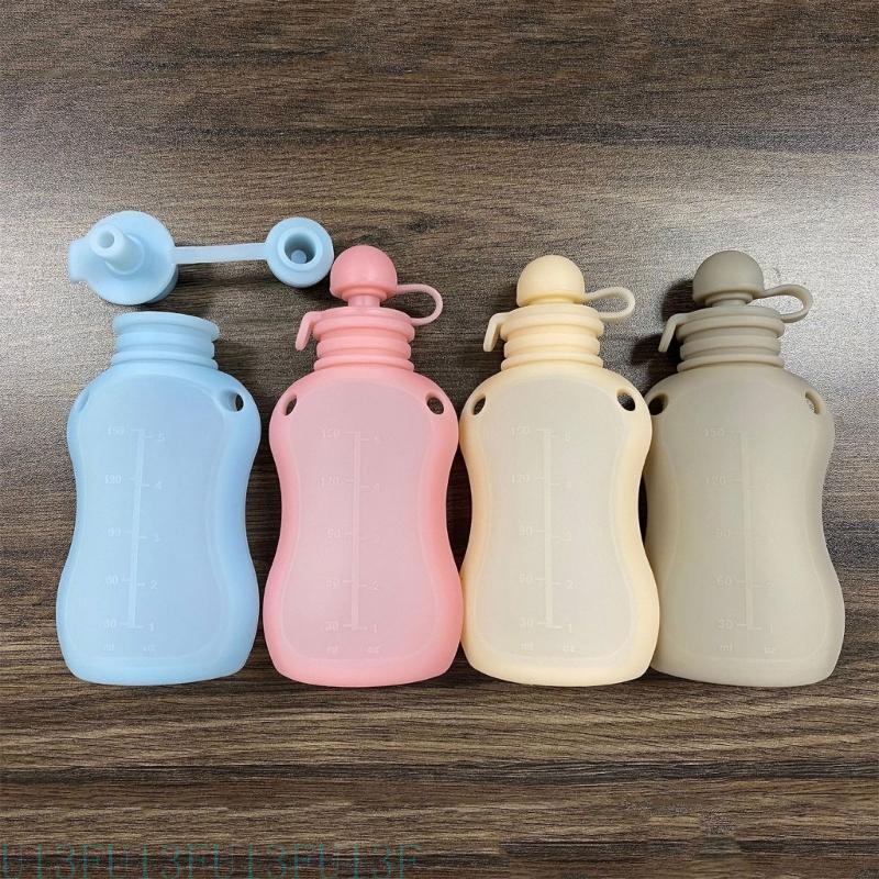 Baby Food Pouches Reusable - U13F 150 nachfüllbare Babynahrung Aufbewahrungstasche Silikonmilchbetuch