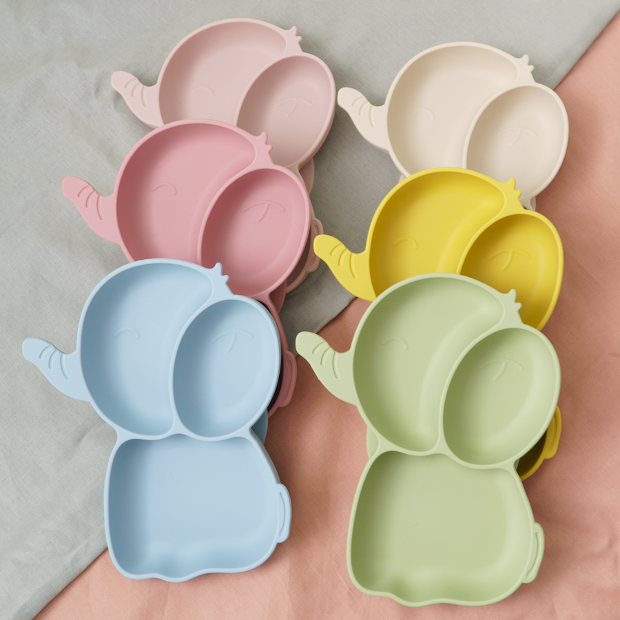 Baby Food Chart - 1PCS Baby Silikon Esszimmer Gerichte Platte