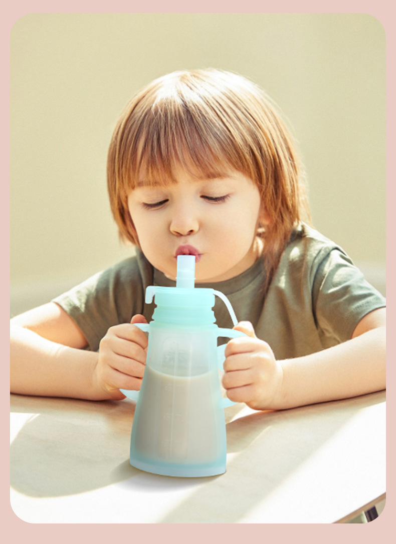 Baby Food Stuff - Neue Wiederverwendbare Silikon-Muttermilch-Aufbewahrungsbeutel Auslaufsicher Saugfähig BPA-frei