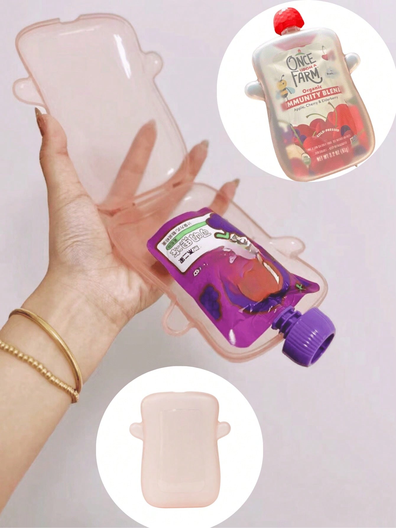 Baby Food Pouches Reusable - Anti-Quetsch-Fruchtpüree-Box und Saugbeutel, ein Werkzeug zur