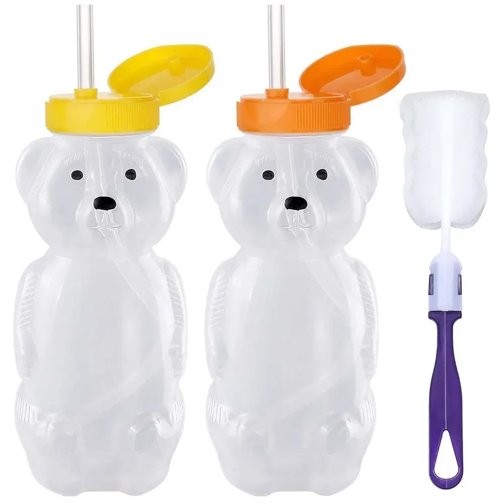 Baby Food Hipp - Honigbär-Strohhalmbecher für Babys mit flexiblen Strohhalmen,