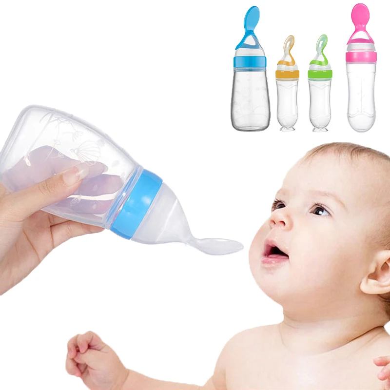 Baby Food Guide - Sichere Babyflasche, Löffel, Milchflasche, Baby-Training, Futterspender,