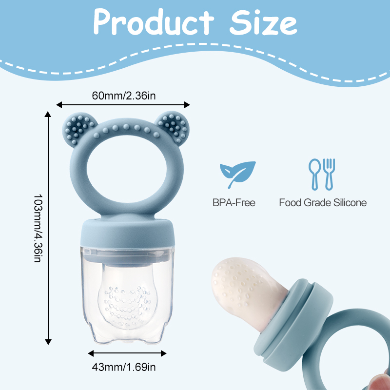 Silikon-Bärchen-Fruchtsauger f – Baby Food Guide Bewertung und Preis