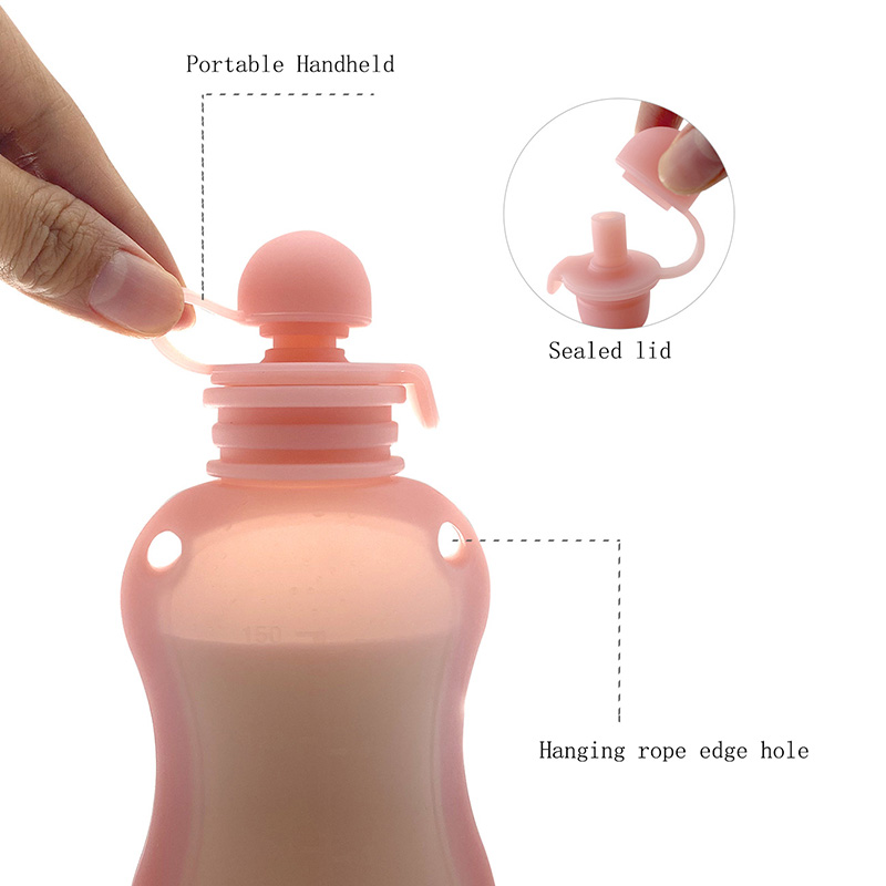 150 ml praktischer Milch-Aufbe – Baby Food Pouches Reusable Bewertung und Preis