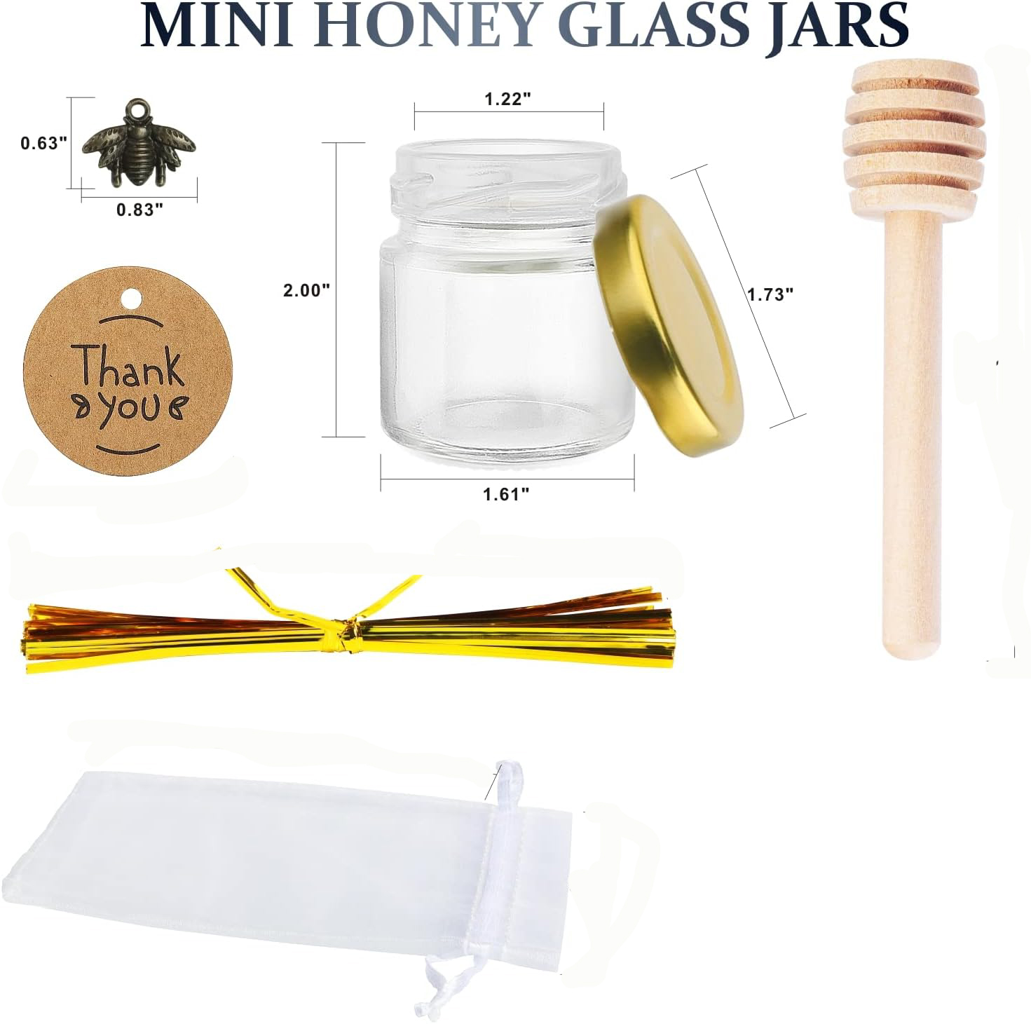 Mini-Honiggläser aus Glas mit  – Baby Food Jars Glass Bewertung und Preis