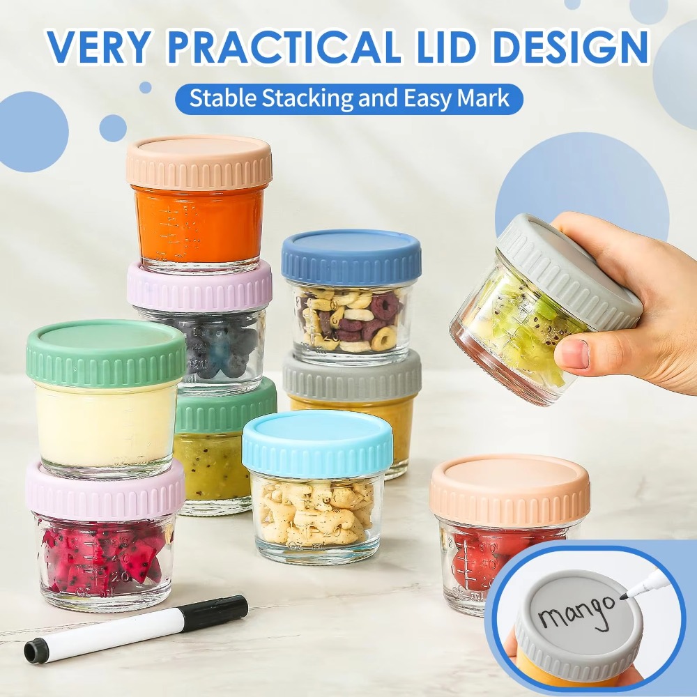 6 Stück Einmachglas aus Glas,  – Baby Food Jars Glass Bewertung und Preis