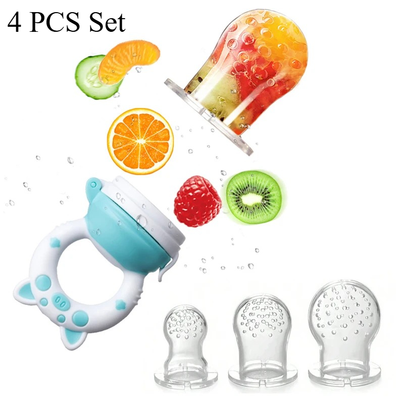 4-teiliges Set Silikon-Obst- u – Baby Food Guide Bewertung und Preis
