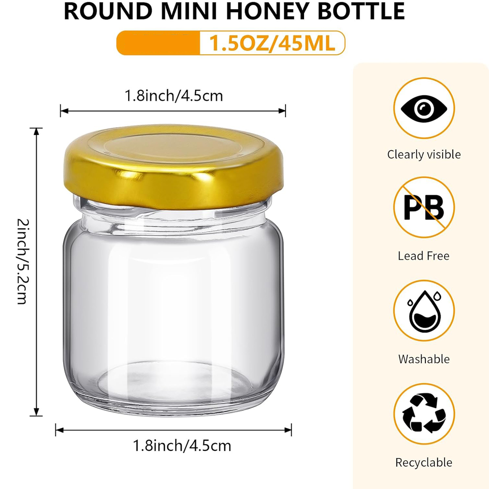 1,5 oz Runde Mini-Klare Honigg – Baby Food Jars Glass Bewertung und Preis