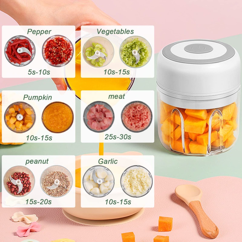 250ML Elektrischer Knoblauchze – Baby Food Blender Bewertung und Preis